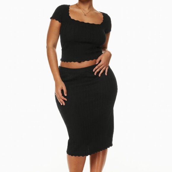 Aritzia Wilfred Vines Skirt in Black - Picture 1 of 5